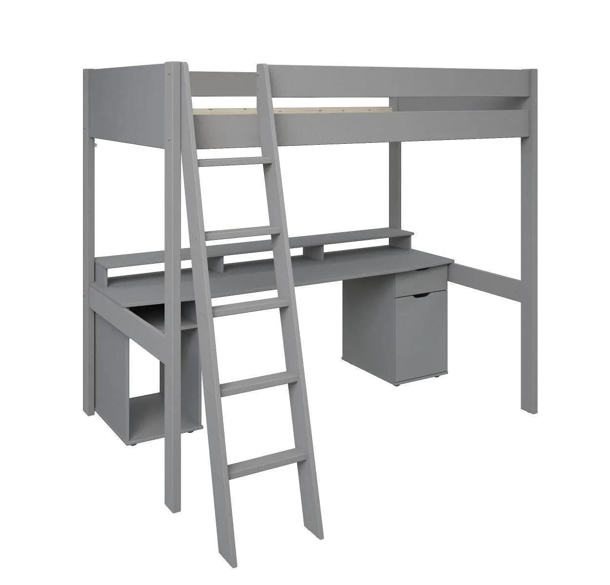 Tera Solid Wood Small Double Gaming High Sleeper
